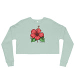Amapola Drip Flor Maga Women's Crop Sweatshirt